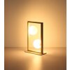 NOWA Nanda lampe à poser rectangulaire, lampe de table décorative 2 flammes G9 moderne