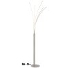 Globo Bizzy lampadaire sur pied LED moderne à tiges courbées, 187 cm, salon et salle à manger