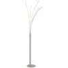 Globo Bizzy lampadaire sur pied LED moderne à tiges courbées, 187 cm, salon et salle à manger