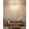 Globo Rubio plafonnier LED à 4 anneaux, moderne et design, pour salon et couloir