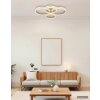 Globo Rubio plafonnier LED à 4 anneaux, moderne et design, pour salon et couloir