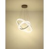 Globo Francine suspension LED moderne à double anneau avec télécommande 60 cm