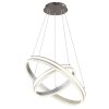 Globo Francine suspension LED moderne à double anneau avec télécommande 60 cm
