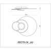 Globo Beltran plafonnier LED rond moderne pour salon cuisine 3700 lumens 2700-6000 K 24 W