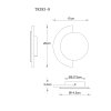 Globo Rojas applique murale LED ronde design demi-lune moderne 3000K 838 lm 8W