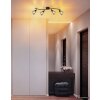 Globo Paula luminaire de plafond plafonnier 4 flammes E14 25 W pour salon et salle à manger