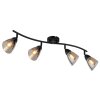 Globo Paula luminaire de plafond plafonnier 4 flammes E14 25 W pour salon et salle à manger