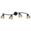 Globo Paula luminaire de plafond plafonnier 4 flammes E14 25 W pour salon et salle à manger