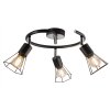 NOWA Toni plafonnier à 3 spots, luminaire de plafond E14 pour salon et cuisine
