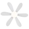 Globo Delores ventilateur de plafond LED avec éclairage, moderne, en forme de fleur
