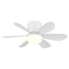 Globo Delores ventilateur de plafond LED avec éclairage, moderne, en forme de fleur