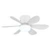 Globo Delores ventilateur de plafond LED avec éclairage, moderne, en forme de fleur