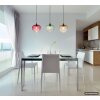 Globo Solveig suspension 3-flammes pour salle à manger, longueur 119 cm, moderne
