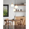 Globo Swanson suspension design moderne 3 lumières ronde Ø 51 cm pour intérieur