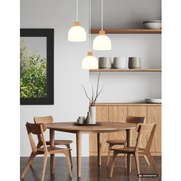 Globo Swanson suspension design moderne 3 lumières ronde Ø 51 cm pour intérieur