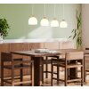 Globo Swanson suspension luminaire allongée 4 lumières E27 salle à manger design moderne