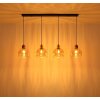 Globo Swanson suspension à 4 lumières pour table à manger, longueur 113 cm, E27