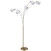 Globo Truett lampadaire 5 flammes, hauteur 200 cm, bras arqués, design moderne