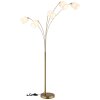 Globo Truett lampadaire 5 flammes, hauteur 200 cm, bras arqués, design moderne