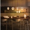 Globo Daren suspension moderne allongée à 4 feux E27 pour salle à manger, cuisine et salon