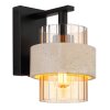 Globo Daren applique murale intérieure design carré pour salon et couloir E27 40 W