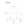 Globo Berti suspension linéaire industrielle à 5 lumières pour salle à manger