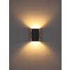 Globo Ferguson applique murale extérieure carrée moderne 2 flammes G9 pour garage