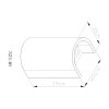 Globo Ferguson applique murale extérieure carrée moderne 2 flammes G9 pour garage
