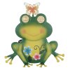Globo FLAUGI lampe solaire de jardin décorative grenouille à couronne LED pour extérieur