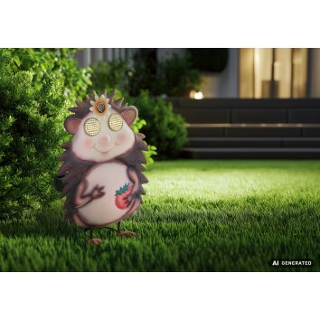 Globo FLAUGI LED lampe solaire hérisson déco jardin moderne pour extérieur et allée