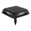 Globo AKRON applique murale solaire LED extérieure carrée moderne pour allée