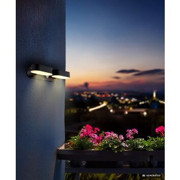 Globo VOTARO applique solaire murale LED détecteur de mouvement extérieur