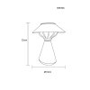 Globo ISALIE lampe solaire de table d'extérieur LED 10 flammes pour allée, moderne