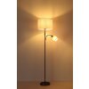 Globo Thea lampadaire sur pied à tirette 2 lumières avec liseuse E27 moderne