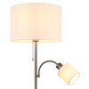 Globo Thea lampadaire sur pied à tirette 2 lumières avec liseuse E27 moderne