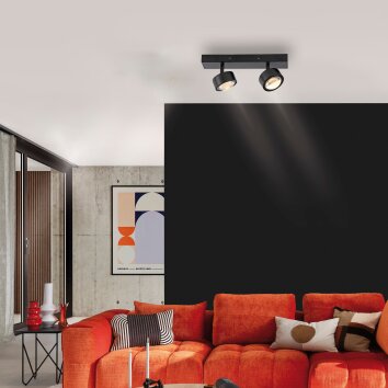 SCHÖNER WOHNEN-Kollektion KULU plafonnier LED à 2 spots orientables indépendamment