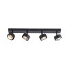 SCHÖNER WOHNEN-Kollektion KULU plafonnier LED barre à 4 spots orientables pour salon
