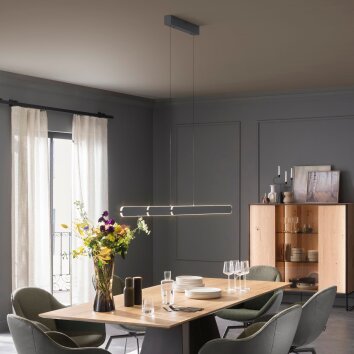 Schöner Wohnen-Kollektion ADRIANA ROUND suspension linéaire LED à 2 feux 160 cm