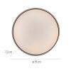 SCHÖNER WOHNEN-Kollektion TAVOLI plafonnier LED rond 39 cm 2700-6500 K