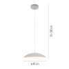 SCHÖNER WOHNEN-Kollektion LENTE lampe suspension LED pour table à manger 40 cm
