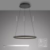 SCHÖNER WOHNEN-Kollektion QUILLO suspension ronde LED, hauteur réglable, 60 cm