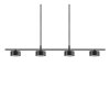 Suspension Nordlux CLYDE LED Noir, 4 lumières