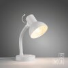 Paul Neuhaus Lampe de bureau FLEXI à col de cygne, réglable, blanche, 2700-5000 Kelvin