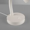 Paul Neuhaus Lampe de bureau FLEXI à col de cygne, réglable, blanche, 2700-5000 Kelvin