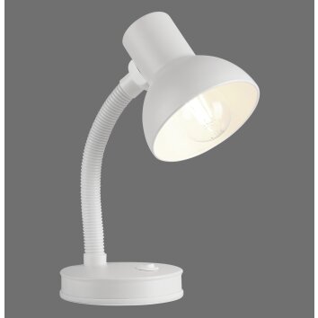 Paul Neuhaus Lampe de bureau FLEXI à col de cygne, réglable, blanche, 2700-5000 Kelvin