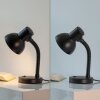 Leuchten Direkt Lampe à poser FLEXI à col flexible orientable, abat-jour noir