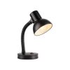 Leuchten Direkt Lampe à poser FLEXI à col flexible orientable, abat-jour noir