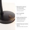 Leuchten Direkt Lampe à poser FLEXI à col flexible orientable, abat-jour noir