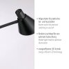 Leuchten Direkt, lampadaire liseuse PIXIE tête conique, LED 3000 Kelvin blanc chaud, réglable