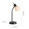 Leuchten Direkt Lampe de bureau LOKI à bras flexible, 3000 Kelvin blanc chaud